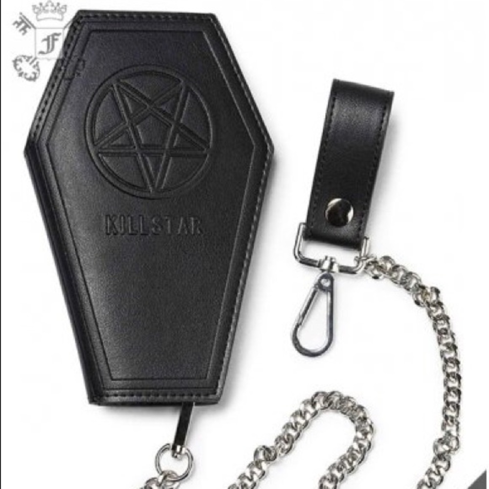 Killstar coffin chain wallet